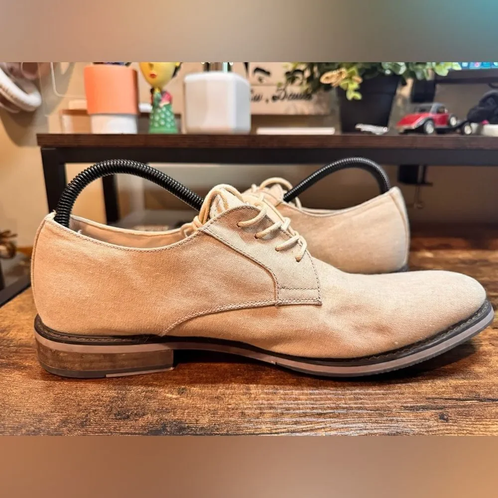Express‎ Light Tan Linen Feel Oxfords Size 11